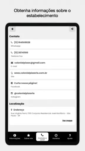 Pizzaria Colonial screenshot