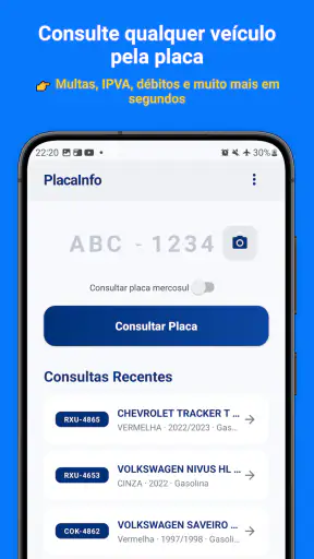 PlacaInfo: Consulta Placa screenshot