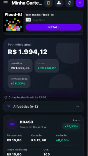 Planilha Invest screenshot
