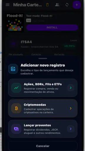 Planilha Invest screenshot