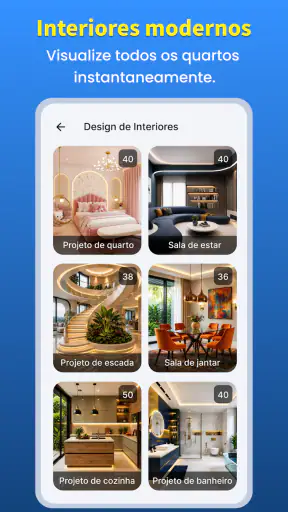 Planta baixa de casa em 3D screenshot