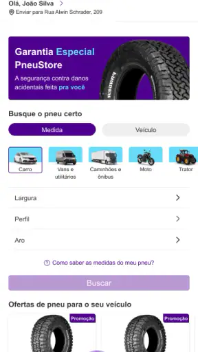 PNEUSTORE: Compre Pneus Online screenshot