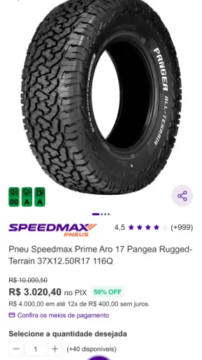 PNEUSTORE: Compre Pneus Online screenshot