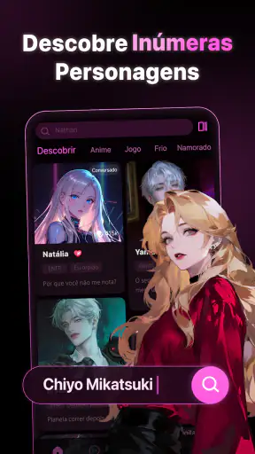 PolyBuzz: Fale com Amigos IA screenshot