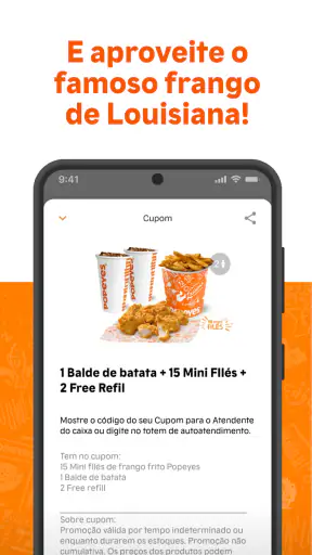 Popeyes Brasil screenshot