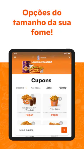 Popeyes Brasil screenshot
