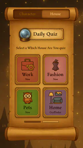 Potter Personality Quiz screenshot