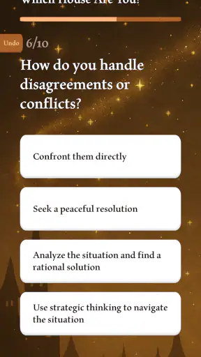 Potter Personality Quiz screenshot