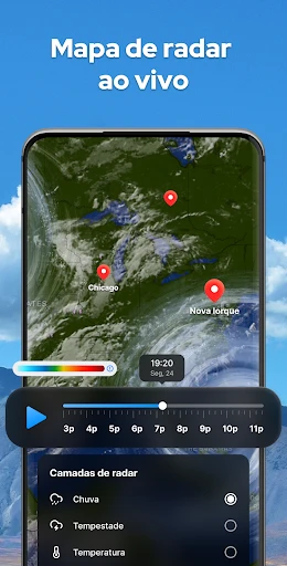 Previsão do tempo, Radar local screenshot