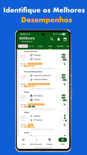 Previsões de IA 360Score screenshot