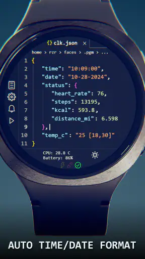 Programmer Watch Face screenshot
