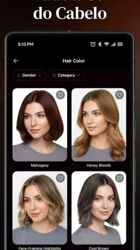Provador de Cabelo e Make IA screenshot