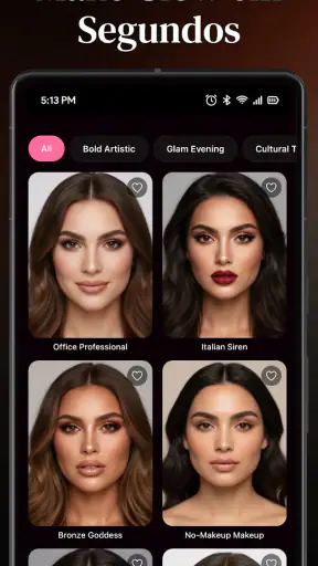 Provador de Cabelo e Make IA screenshot