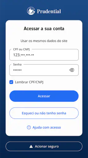 Prudential Seguros screenshot