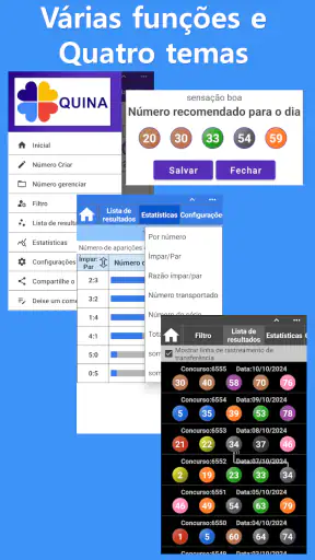 Quina (Gerador de números) screenshot