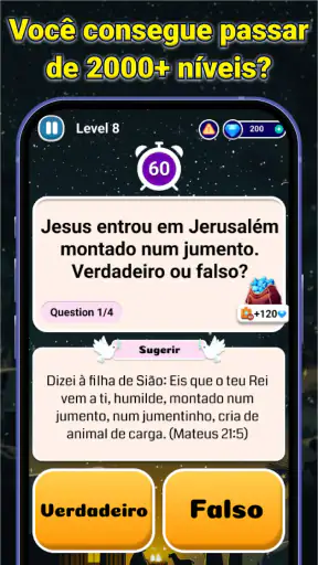 Quiz Bíblicos - Jogo Biblia screenshot