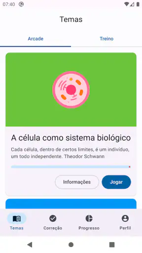 Quiz de Biologia screenshot