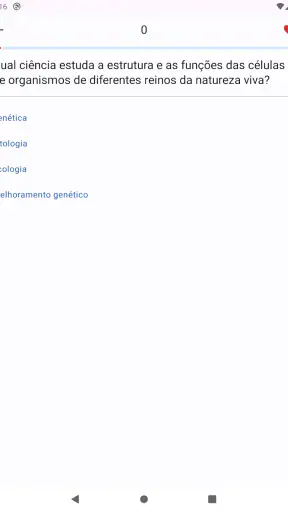 Quiz de Biologia screenshot