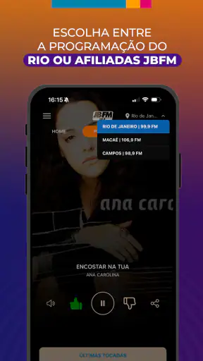 Rádio JBFM screenshot