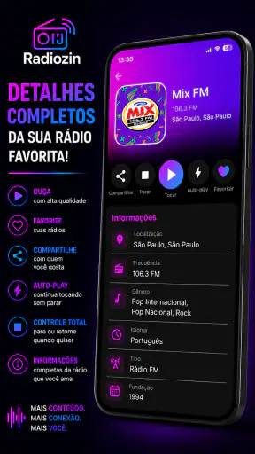 Radiozin: Rádios Online FM screenshot