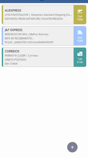 Rastreador de Encomendas screenshot