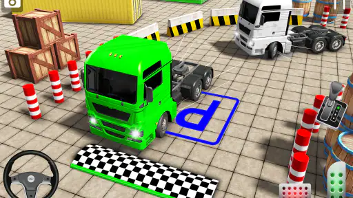 Real Semi Truck Parking Games screenshot