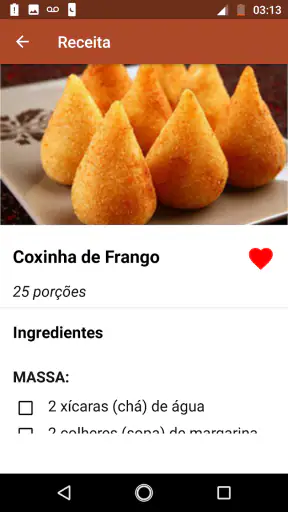 Receitas de Salgados screenshot