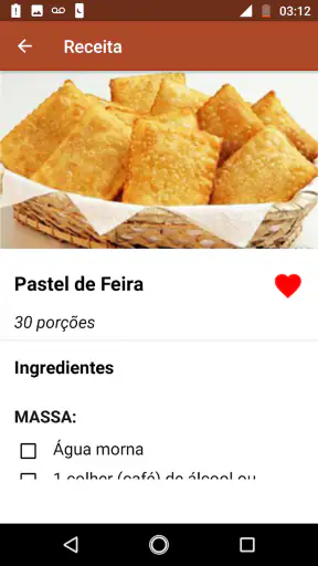 Receitas de Salgados screenshot