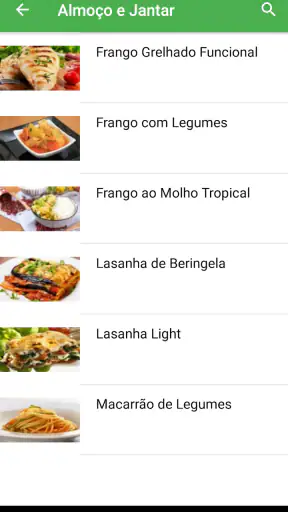 Receitas Fitness Faceis screenshot
