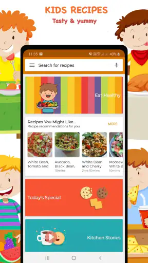 Receitas para crianças screenshot