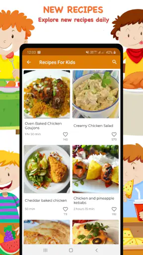 Receitas para crianças screenshot