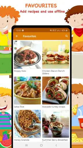 Receitas para crianças screenshot