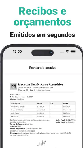Recibo de Pagamento PDF screenshot