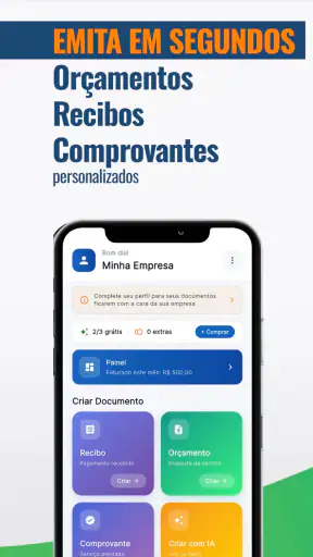 Recibo e Orçamento Fácil screenshot