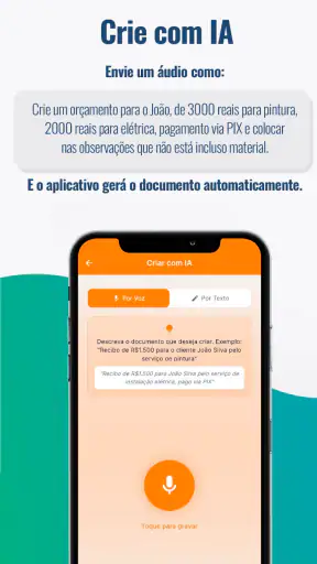 Recibo e Orçamento Fácil screenshot