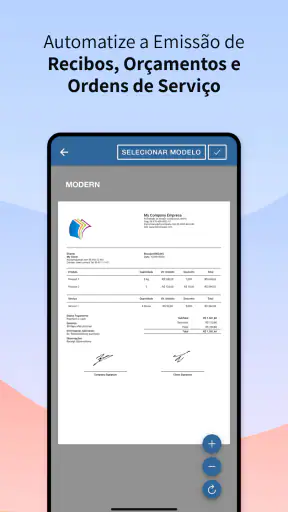 Recibos, Orçamentos e OS screenshot