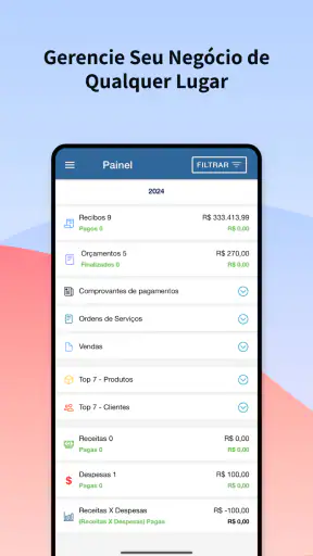 Recibos, Orçamentos e OS screenshot