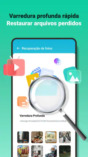 Recuperação de arquivos screenshot
