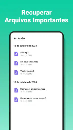Recuperação de arquivos screenshot