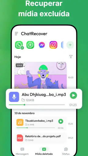 Recuperar Mensagens Excluídas screenshot