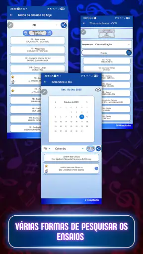 Relatório de Ensaios + Hinário screenshot