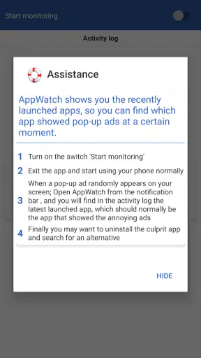 Remova anúncios pop-up screenshot