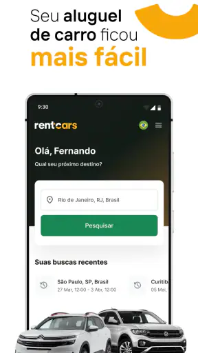 Rentcars: Aluguel de Carros screenshot