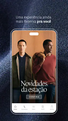 Reserva: loja de roupa online screenshot