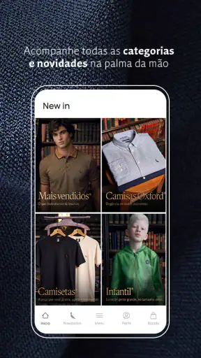 Reserva: loja de roupa online screenshot