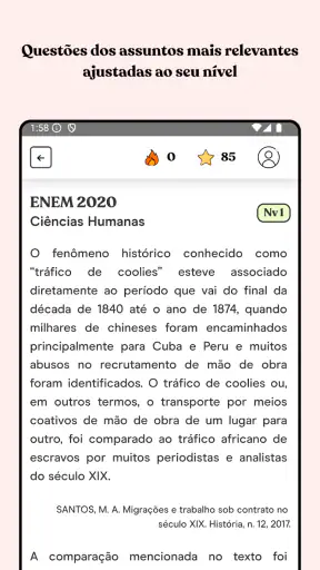 respostaCerta: Questões ENEM screenshot