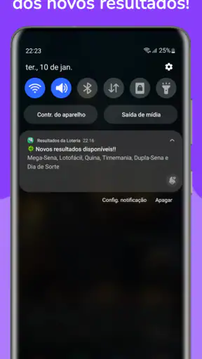 Resultados da Loteria screenshot