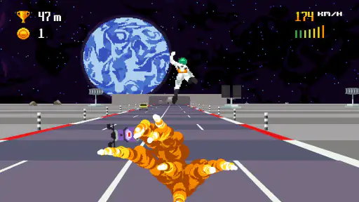 Retro Highway - Bike Racer screenshot