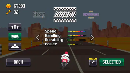 Retro Highway - Bike Racer screenshot