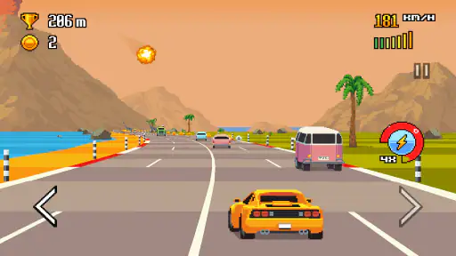 Retro Highway - Bike Racer screenshot